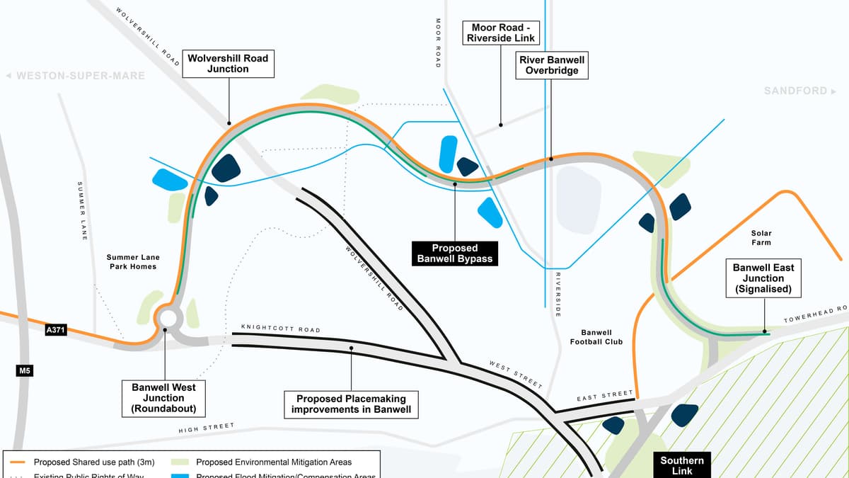 North Somerset Council Approve Contract To Construct Banwell Bypass north-somerset-council-approve-contract-to-construct-banwell-bypass